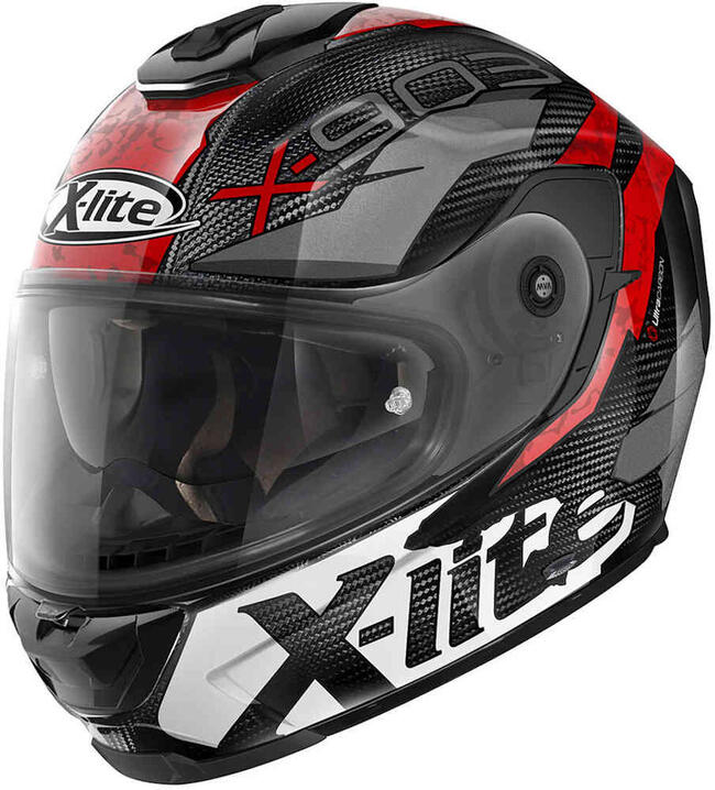 Xlite Caschi Integrali Carbon/bianco/rosso