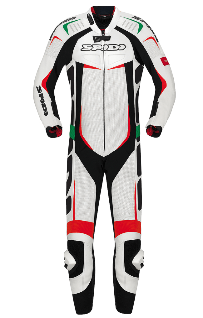 Tuta In Pelle Track Wind Pro Suit Uomo Spidi Bianco