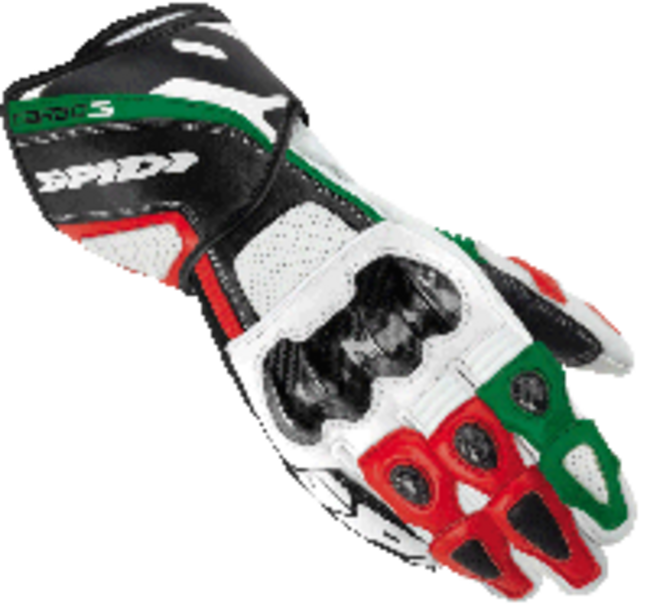 Guanto In Pelle Carbo 3 Uomo Spidi Nero Nero/giallo Nero/verde