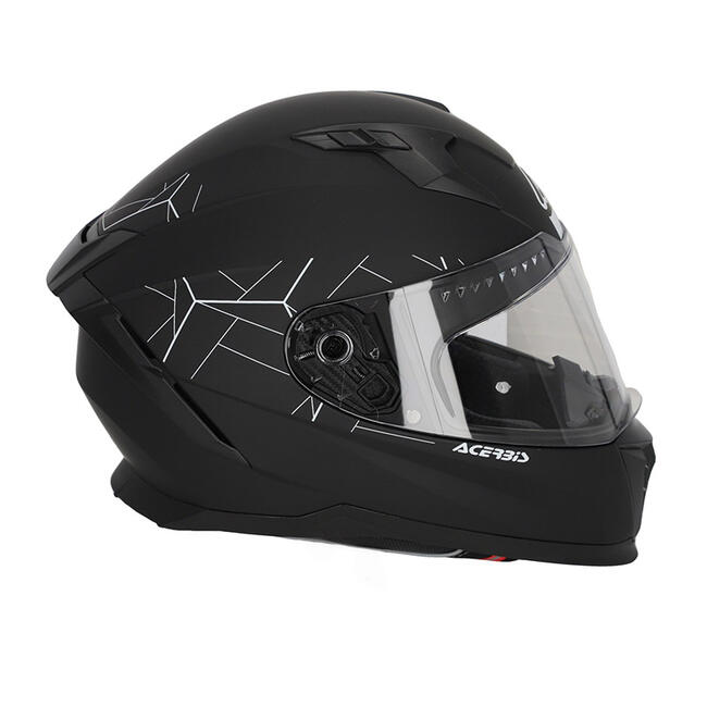 Caschi Jet Nero Acerbis