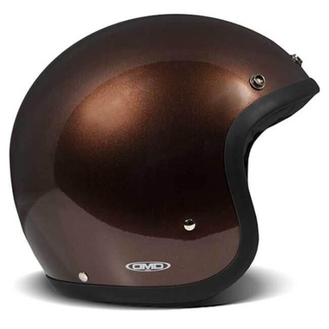 Casco Jet Fibra Vintage Brown Dmd - Fuorigiriweb