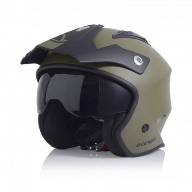 Acerbis Caschi Jet Verde Militare