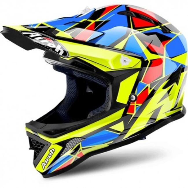 Casco Cross Bambino Archer Chief Blu Airoh