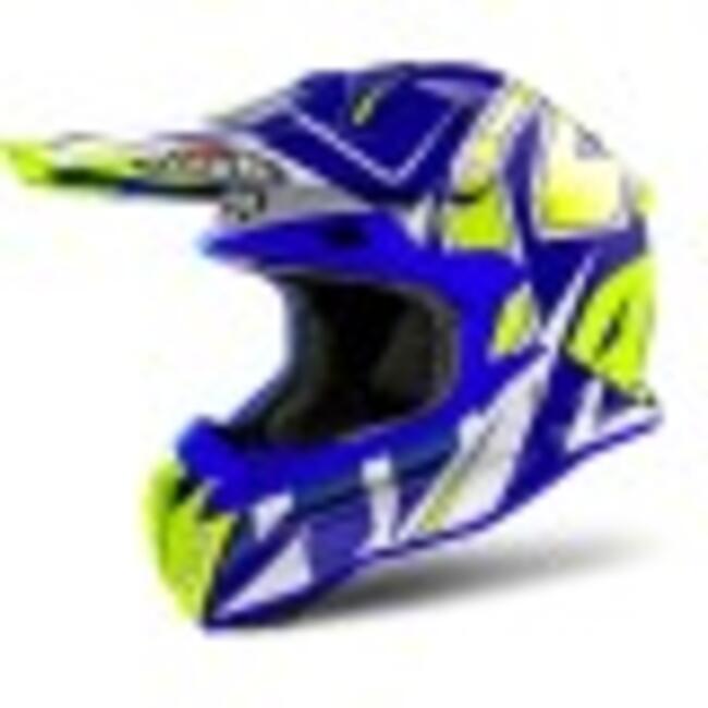 Airoh terminator open sales vision shock blue
