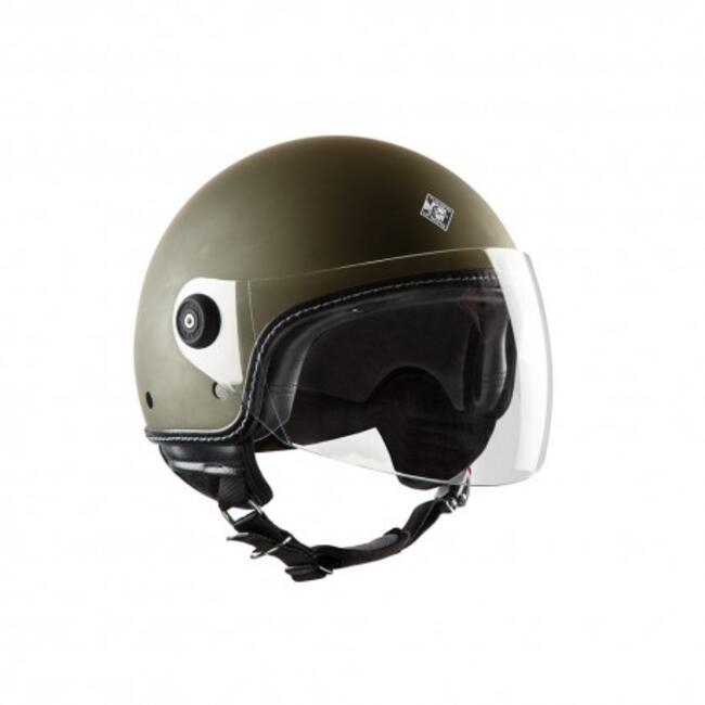 Casco Jet El'mettin Verde Opaco Tucano Urbano