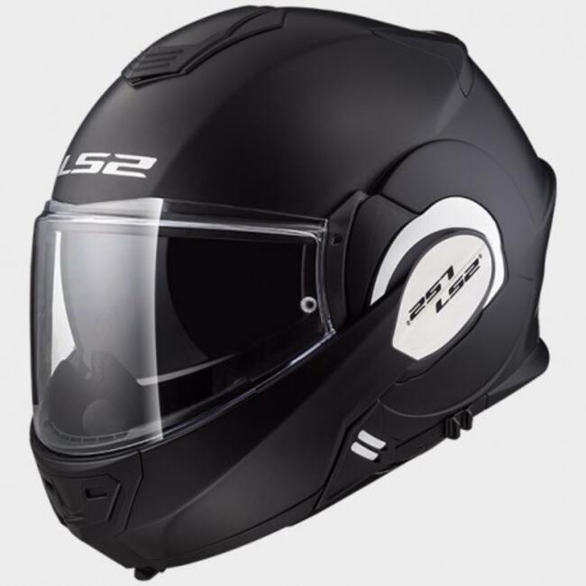 Casco Modulare Ls2 Ff399 Valiant Single Mono Nero Opaco