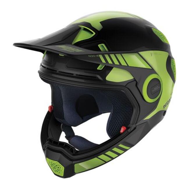 Nolan Caschi Modulari Nero/verde