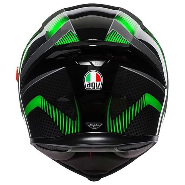 Casco Integrale K5 S Agv E2205 Multi Mplk Hurricane 2.0 Black Green