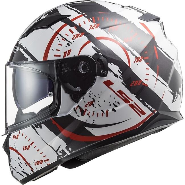 Casco Integrale Ls2 Ff320 Stream Evo Tacho Bianco Rosso Nero - Fuorigiriweb