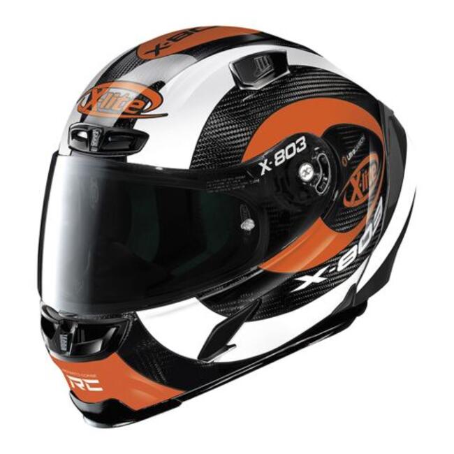 Casco Integrale X-803 Rs Hattrick 074 Carbon Orange X-lite