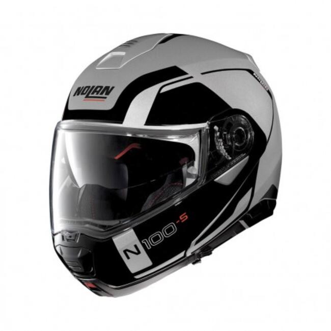 Casco Modulare N100-5 Consistency N-com 021 Flat Silver Nolan