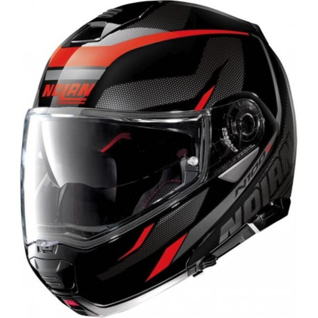 Nolan Caschi Modulari Nero/rosso