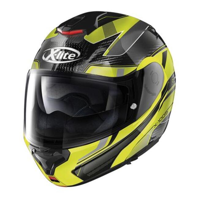 Casco Modulare X-1005 Ultra Carbon Powertrain N-com 039 Carbon Yellow X-lite