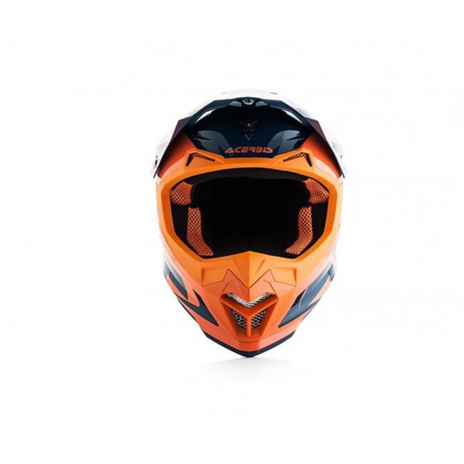 Caschi Cross Blu/arancio Acerbis