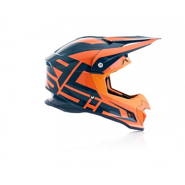 Caschi Cross Blu/arancio Acerbis