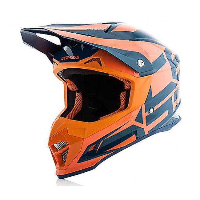 Acerbis Caschi Cross Blu/arancio