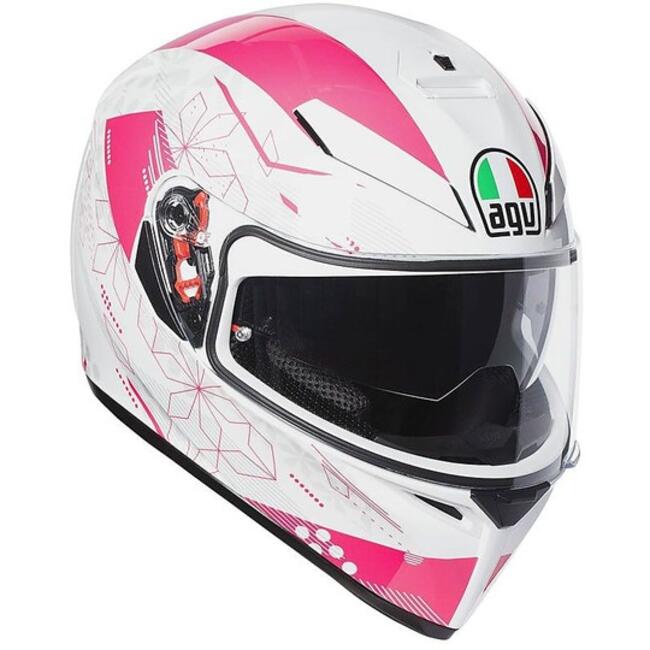 Casco Integrale K3 Sv Multi Plk Izumi White Pink Agv