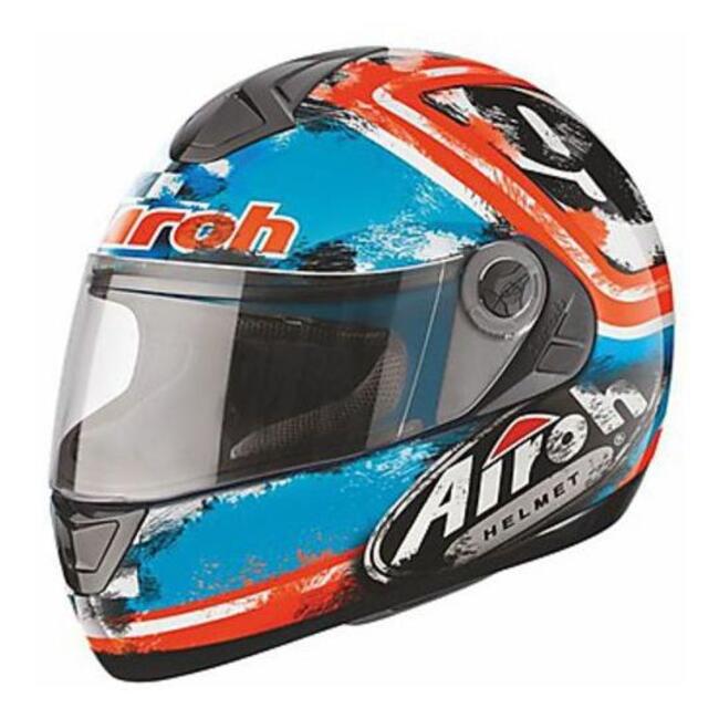 Casco Integrale Aster-x Gulf Azzurro Arancio Airoh
