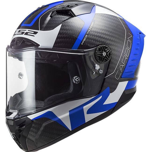 Casco Integrale Ls2 Ff805 Thunder C Racing 1 Blu Bianco - Fuorigiriweb