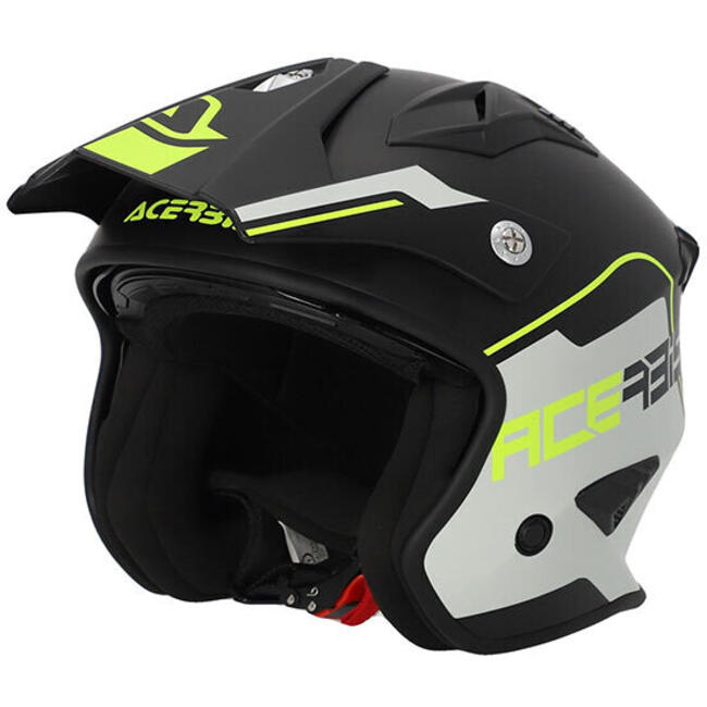 Acerbis Caschi Jet Nero/bianco/giallo