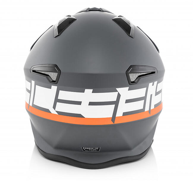 Casco Jet Aria Grigio Bianco Acerbis