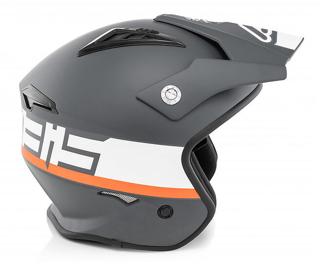 Casco Jet Aria Grigio Bianco Acerbis