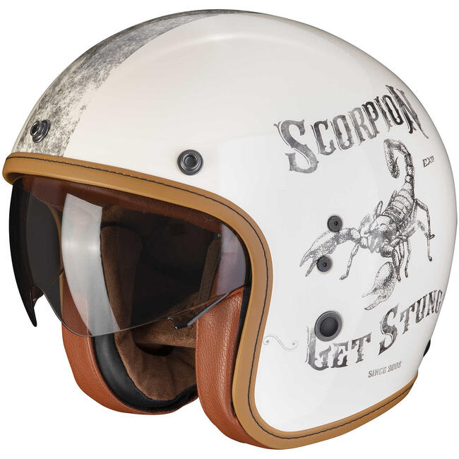 Scorpion Caschi Jet Nero/bianco