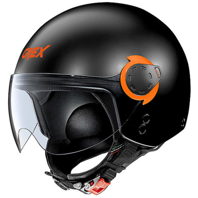 Grex Caschi Jet Nero/arancio