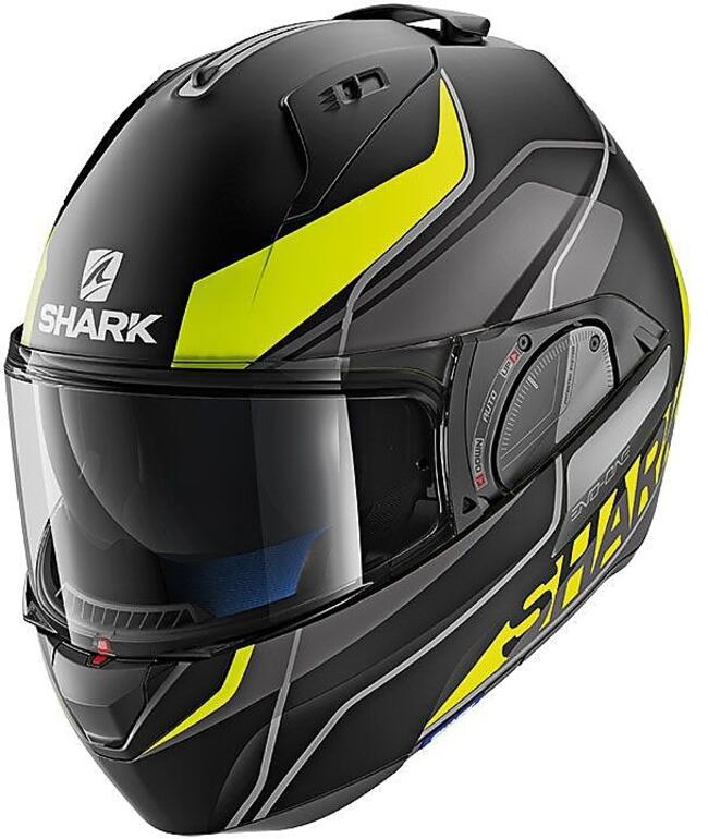 Shark Caschi Modulari Nero/giallo