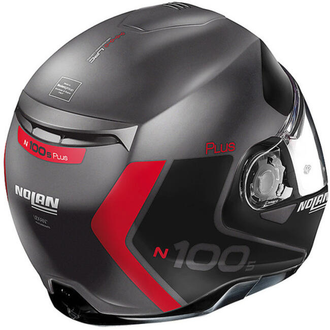 Caschi Modulari Lava Grey/rosso Nolan