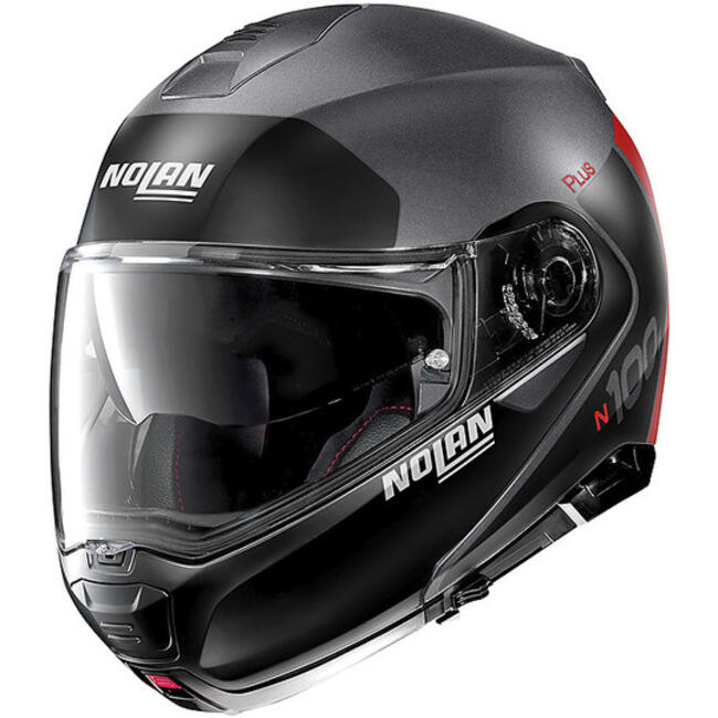 Nolan Caschi Modulari Lava Grey/rosso