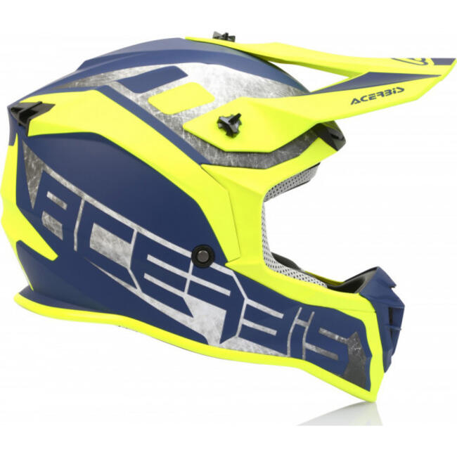 Caschi Cross Blu/giallo Acerbis