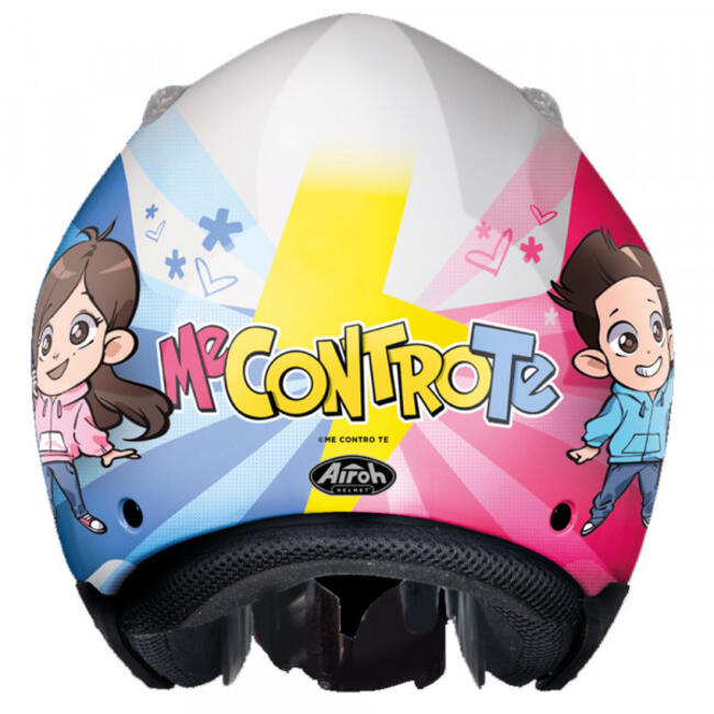 Casco Bambino Mr Jet Me Contro Te Bianco Airoh