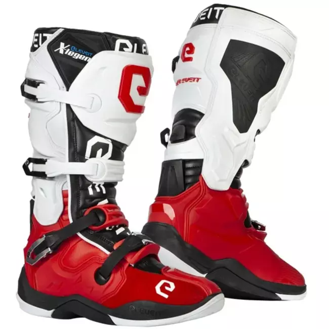 Eleveit Scarpe Da Moto Rosso/bianco Uomo