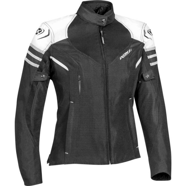 Ixon Giacche E Giubbotti Da Moto Nero/bianco/grigio Donna