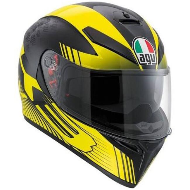 Agv Caschi Jet Nero/giallo