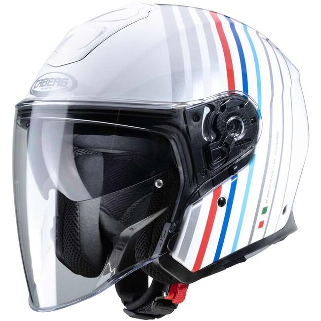 Caberg Caschi Jet Bianco/rosso/blu Unisex