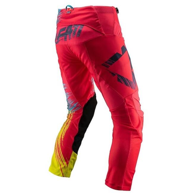 Pantaloni Da Moto Rosso/giallo Leatt