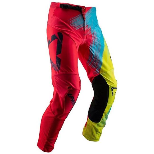 Pantaloni Da Moto Rosso/giallo Leatt