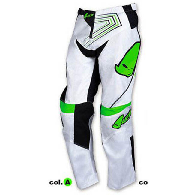 Ufo Pantaloni Da Moto Bianco/verde Uomo