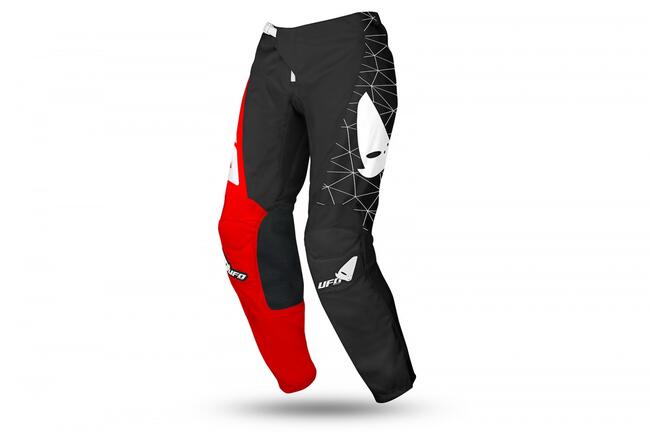 Ufo Pantaloni Da Moto Nero/rosso Uomo