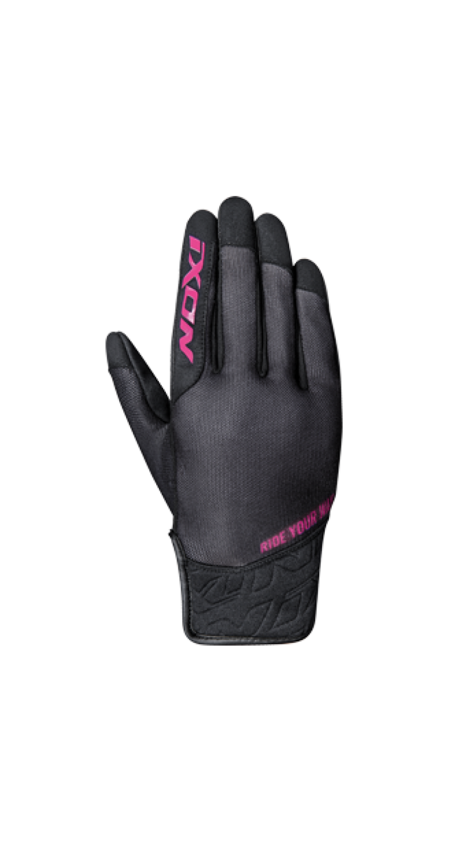 Ixon Guanti Da Moto Nero/fucsia Donna