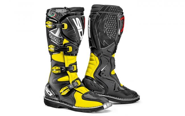 Sidi Scarpe Da Moto Nero/giallo Uomo