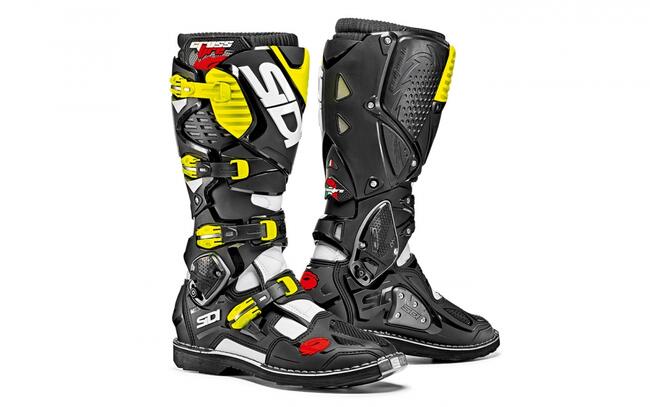 Sidi Scarpe Da Moto Nero/giallo Uomo