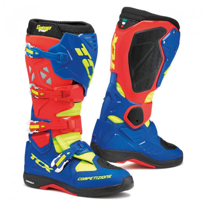 Tcx Scarpe Da Moto Blu/rosso Uomo