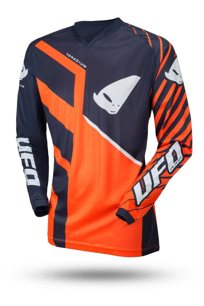 Ufo Maglie Da Moto Blu/arancio Uomo