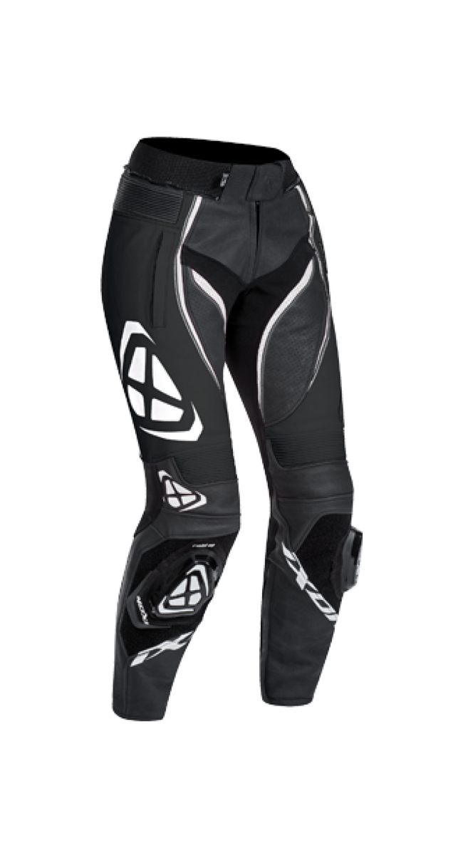 Ixon Pantaloni Da Moto Nero/bianco Donna