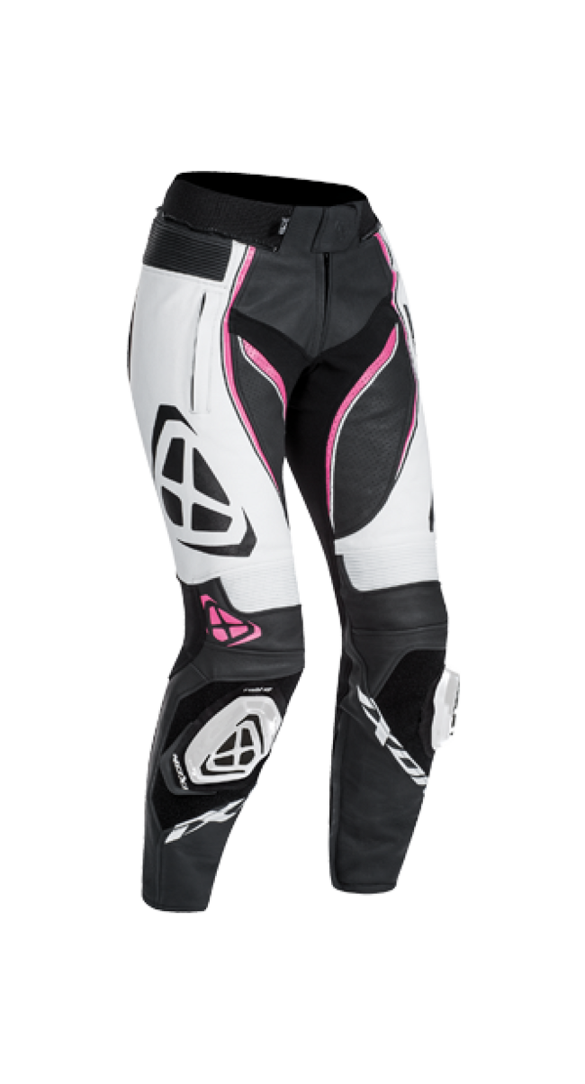 Ixon Pantaloni Da Moto Nero/bianco/fucsia Donna