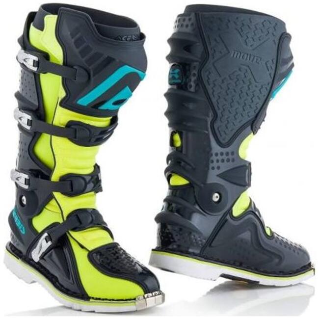 Acerbis Scarpe Da Moto Grigio/giallo Uomo